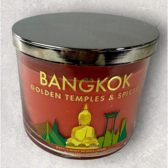Bath & Body Works Bangkok Golden Temples & Spices Scented 3 Wick Candle 14.5 OZ - Picture 10 of 10